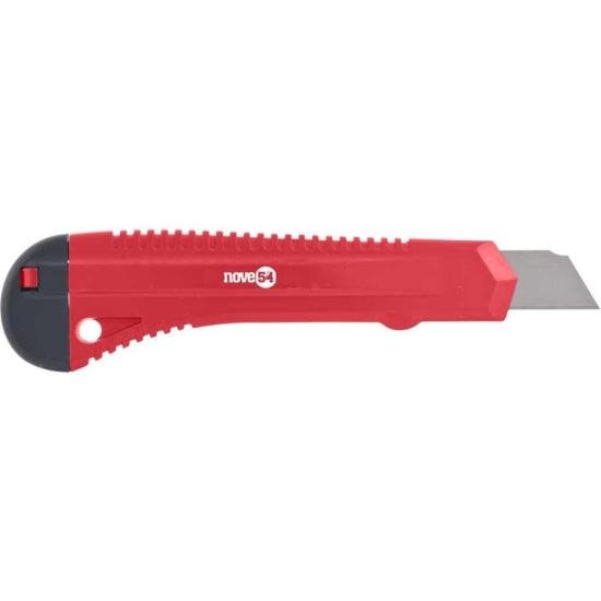 Estilete Largo 18mm Nove54 por 4,99 à vista no boleto/pix ou parcele em até 1x sem juros. Compre na loja Mundomax!