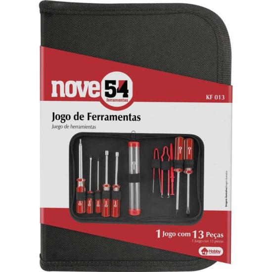 Jogo de Ferramentas Com 13 Peças KF013 Nove54 por 77,99 à vista no boleto/pix ou parcele em até 3x sem juros. Compre na loja Mundomax!