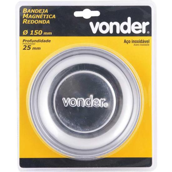Bandeja Magnética Redonda 150mm Vonder por 38,99 à vista no boleto/pix ou parcele em até 1x sem juros. Compre na loja Mundomax!