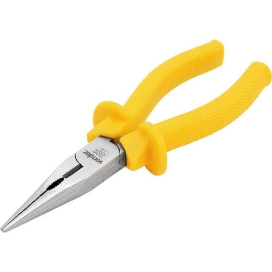 Alicate Com Bico Reto 6\" 1000v Vonder por 37,00 à vista no boleto/pix ou parcele em até 1x sem juros. Compre na loja Mundomax!