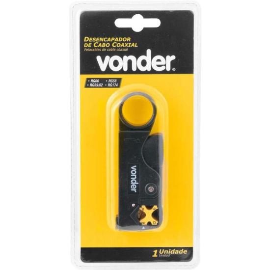 Alicate desencapador de Cabo Coaxial Vonder por 37,99 à vista no boleto/pix ou parcele em até 1x sem juros. Compre na loja Mundomax!