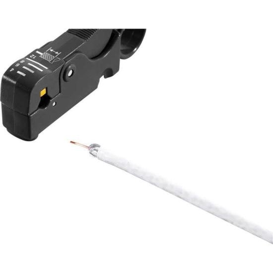 Alicate desencapador de Cabo Coaxial Vonder por 37,99 à vista no boleto/pix ou parcele em até 1x sem juros. Compre na loja Mundomax!