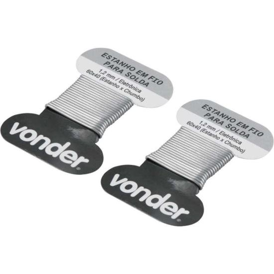 Estanho em Fio Para Solda Com 2 10g 60x40 1,2mm Vonder por 10,99 à vista no boleto/pix ou parcele em até 1x sem juros. Compre na loja Mundomax!
