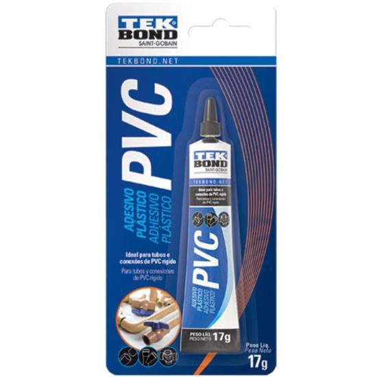 Adesivo Plástico Para Tubos de PVC 17g Blister Tekbond - Caixa Fechada por 71,99 à vista no boleto/pix ou parcele em até 2x sem juros. Compre na loja Mundomax!