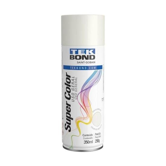 Tinta Aerossol Branco Brilhante Tekbond 350ml - Caixa Fechada por 65,99 à vista no boleto/pix ou parcele em até 2x sem juros. Compre na loja Mundomax!