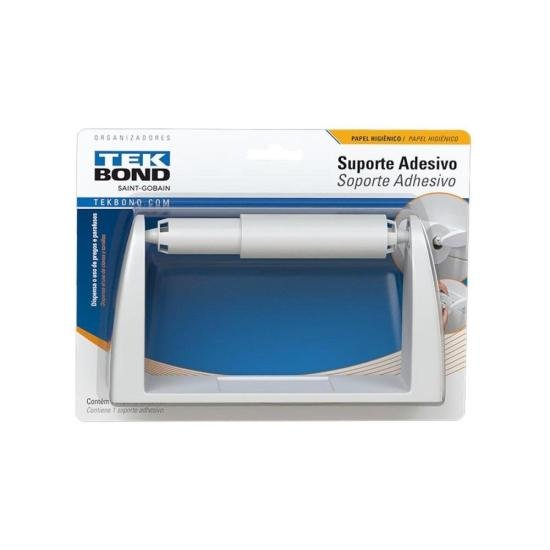 Suporte Adesivo de Banheiro Para Papel Higiênico Tekbond por 30,99 à vista no boleto/pix ou parcele em até 1x sem juros. Compre na loja Mundomax!