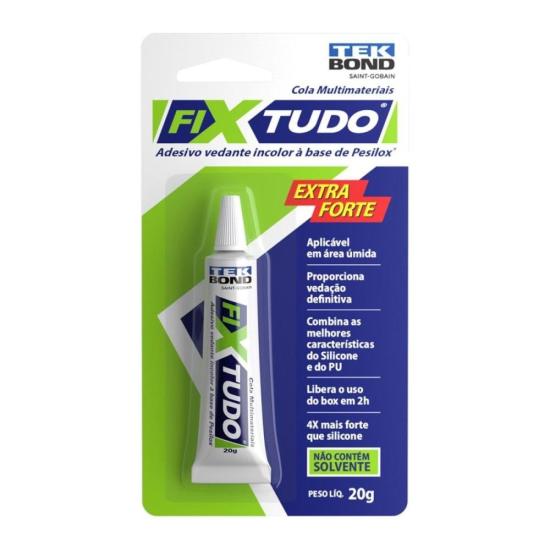 Cola Vedante FixTudo 20g Tekbond por 17,00 à vista no boleto/pix ou parcele em até 1x sem juros. Compre na loja Mundomax!