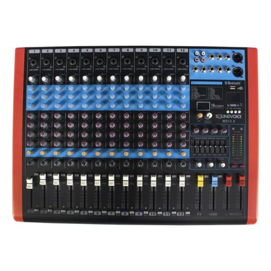 Mesa De Som Soundvoice MS12.4 por 1.935,00 à vista no boleto/pix ou parcele em até 12x sem juros. Compre na loja Mundomax!