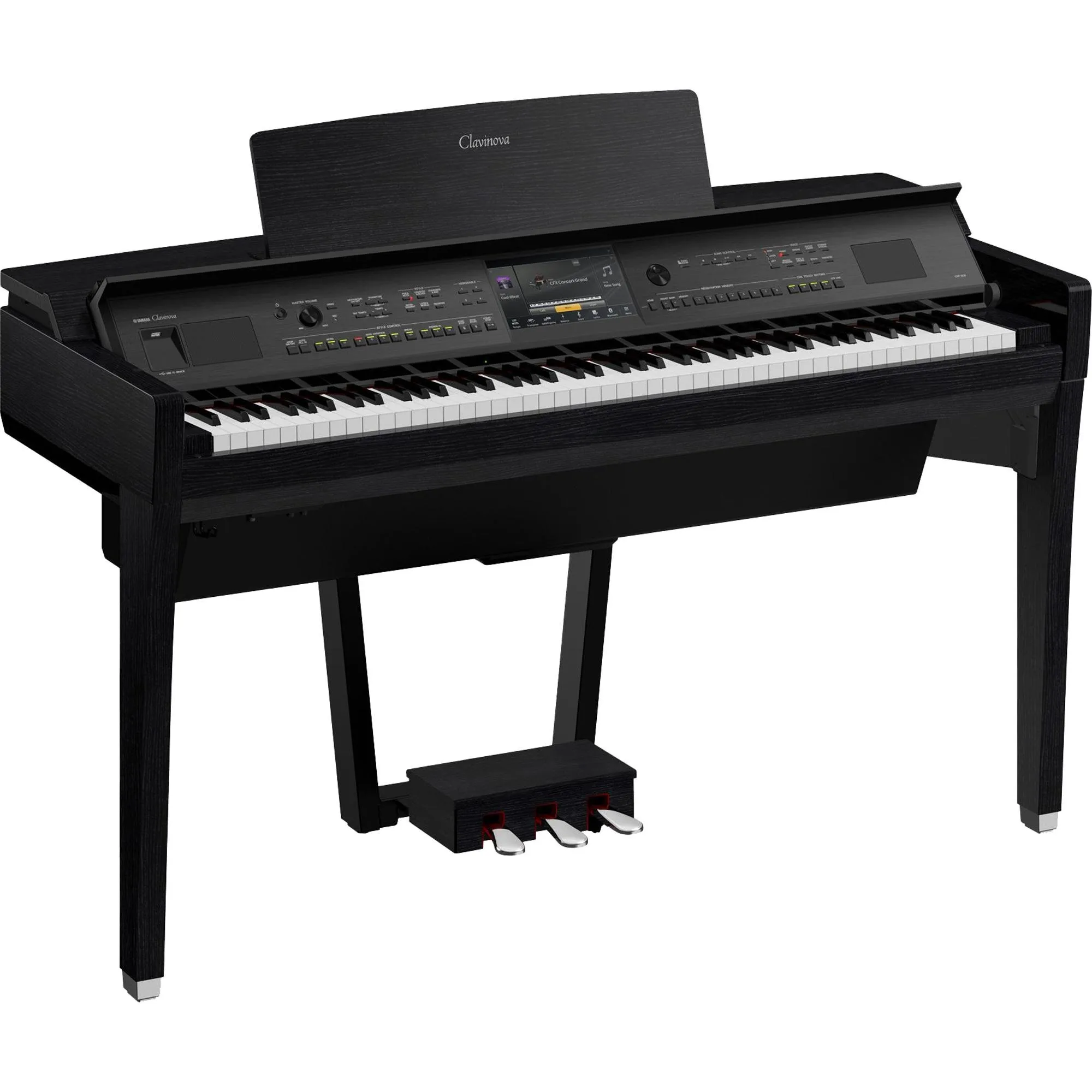 Piano Digital Yamaha CVP809 Preto Fosco por 54.628,99 à vista no boleto/pix ou parcele em até 12x sem juros. Compre na loja Mundomax!