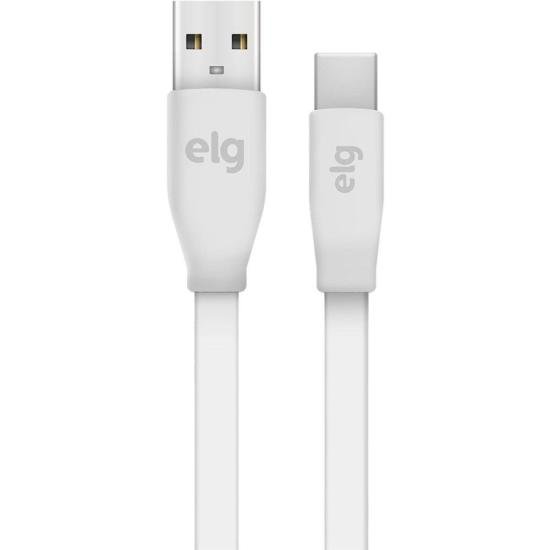 Cabo USB Tipo C TCUSBE 1,25m Branco ELG por 23,00 à vista no boleto/pix ou parcele em até 1x sem juros. Compre na loja Mundomax!