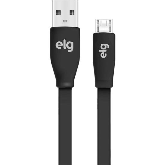 Cabo Flat Micro USB EC510PT 1,25m Preto ELG por 25,00 à vista no boleto/pix ou parcele em até 1x sem juros. Compre na loja Mundomax!