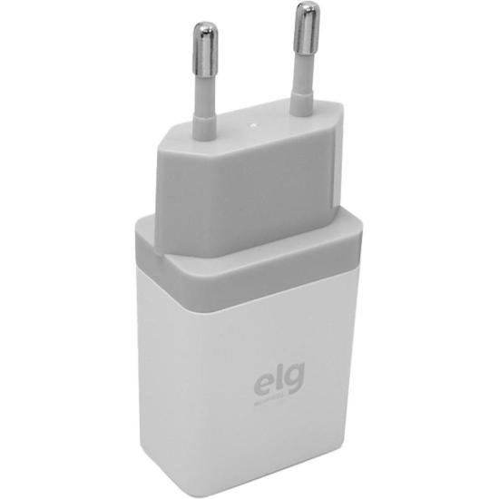 Carregador USB Parede Universal WC1AE Branco Bivolt ELG por 30,00 à vista no boleto/pix ou parcele em até 1x sem juros. Compre na loja Mundomax!