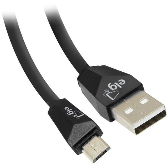 Cabo Micro USB M510 1m Preto ELG por 18,00 à vista no boleto/pix ou parcele em até 1x sem juros. Compre na loja Mundomax!