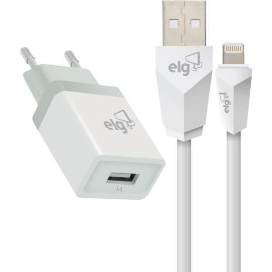 Carregador e Cabo Lightning KT810WC 1m Branco ELG por 52,99 à vista no boleto/pix ou parcele em até 2x sem juros. Compre na loja Mundomax!