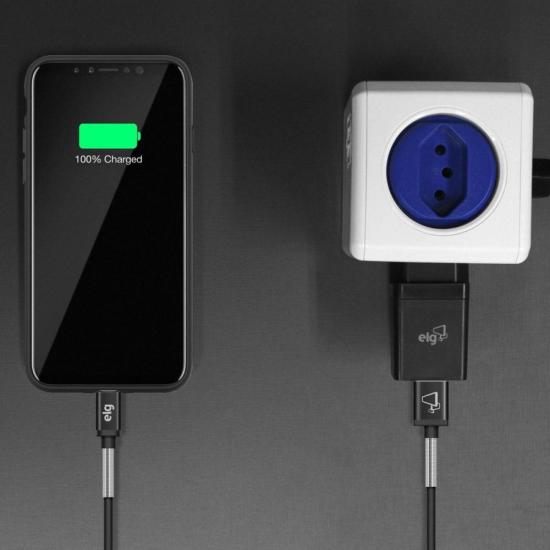 Carregador USB 1A WC1APT 1 Saida Preto Bivolt ELG por 32,00 à vista no boleto/pix ou parcele em até 1x sem juros. Compre na loja Mundomax!