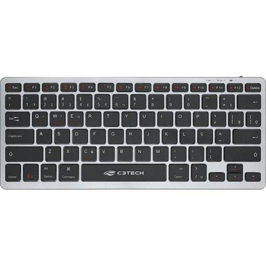 Teclado C3Tech K-BT50BK Bluetooth Recarregável por 120,00 à vista no boleto/pix ou parcele em até 4x sem juros. Compre na loja Mundomax!