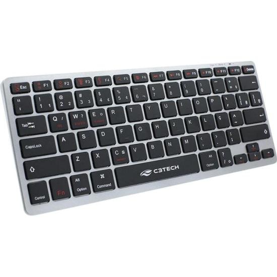 Teclado C3Tech K-BT50BK Bluetooth Recarregável por 120,00 à vista no boleto/pix ou parcele em até 4x sem juros. Compre na loja Mundomax!