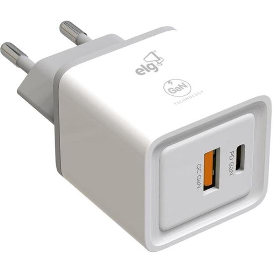 Carregador 2 USB 3A + 1 PD W35GAN ELG por 126,00 à vista no boleto/pix ou parcele em até 5x sem juros. Compre na loja Mundomax!