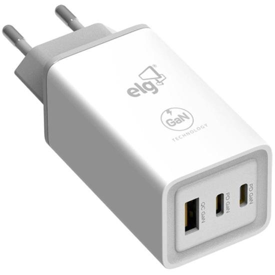 Carregador USB W65GAN 3 Saídas 3A ELG por 259,99 à vista no boleto/pix ou parcele em até 10x sem juros. Compre na loja Mundomax!