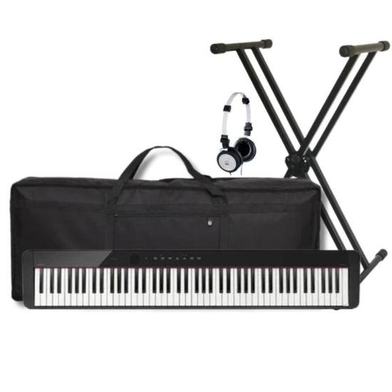 Kit Piano Digital Casio PX-S1000 PT+ Suporte + Acessórios (81509)