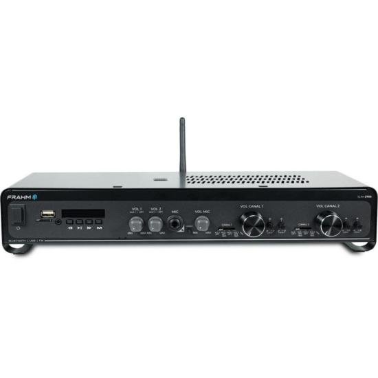 Amplificador para Som Ambiente Frahm Slim 2700 Optical G5 por 1.157,00 à vista no boleto/pix ou parcele em até 12x sem juros. Compre na loja Mundomax!
