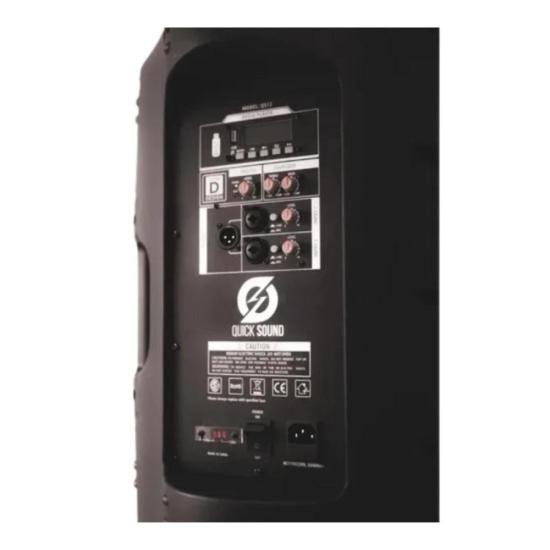 Caixa Acústica Ativa 12\" Quick Sound QS112 por 2.449,00 à vista no boleto/pix ou parcele em até 12x sem juros. Compre na loja Mundomax!