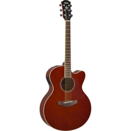 Violão Yamaha CPX600 Eletroacústico Aço Root Beer por 0,00 à vista no boleto/pix ou parcele em até 1x sem juros. Compre na loja Mundomax!