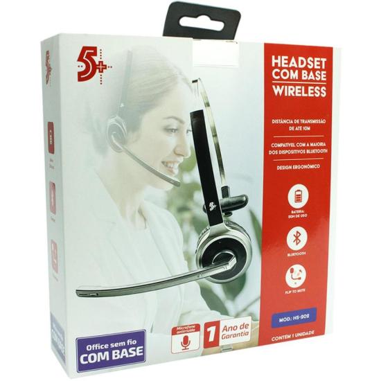 Headset Sem Fio Bluetooth HS-202 5+ por 315,00 à vista no boleto/pix ou parcele em até 10x sem juros. Compre na loja Mundomax!