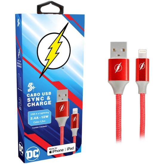 Cabo USB-A Para Lightning Flash 1,5m 5+ por 116,99 à vista no boleto/pix ou parcele em até 4x sem juros. Compre na loja Mundomax!
