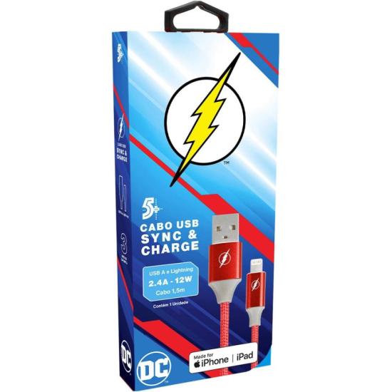 Cabo USB-A Para Lightning Flash 1,5m 5+ por 116,99 à vista no boleto/pix ou parcele em até 4x sem juros. Compre na loja Mundomax!
