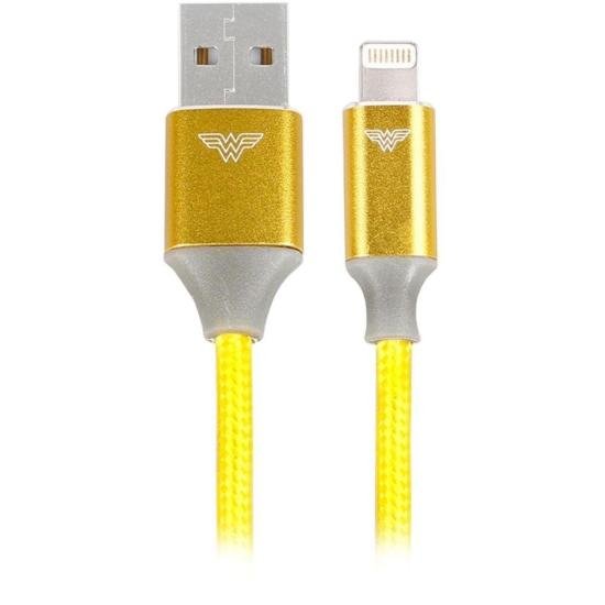 Cabo USB-A Para Lightning Wonder Woman 1,5m 5+ por 116,99 à vista no boleto/pix ou parcele em até 4x sem juros. Compre na loja Mundomax!