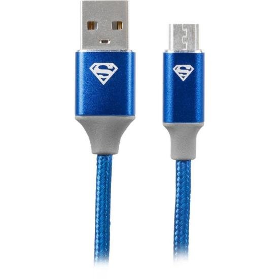 Cabo USB-A Para Micro USB Superman 1,5m 5+ por 37,99 à vista no boleto/pix ou parcele em até 1x sem juros. Compre na loja Mundomax!