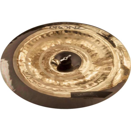 PRATO CHINA 16\" BRONZ COMPLEX por 0,00 à vista no boleto/pix ou parcele em até 1x sem juros. Compre na loja Mundomax!