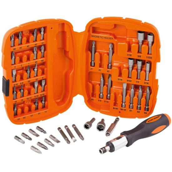 Jogo de Chaves Para Parafusar Com 45 Peças Black Decker por 0,00 à vista no boleto/pix ou parcele em até 1x sem juros. Compre na loja Mundomax!