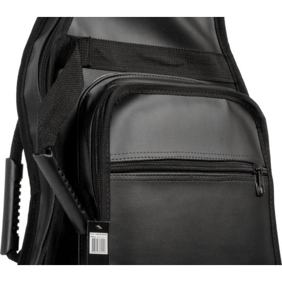 Capa para Contrabaixo Premium Couro Sintético Preta Mundomax por 310,00 à vista no boleto/pix ou parcele em até 10x sem juros. Compre na loja Mundomax!