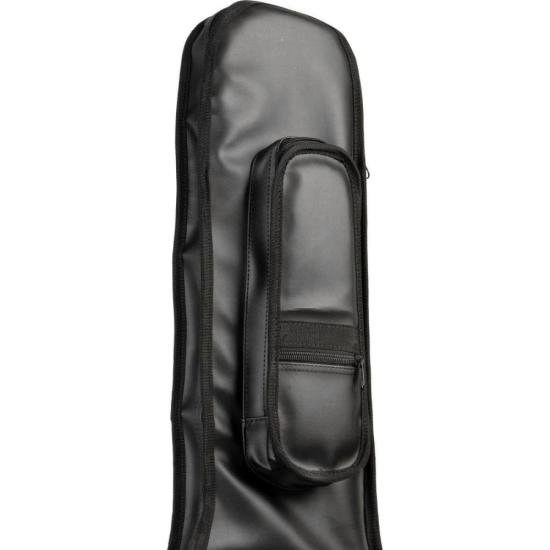 Capa para Contrabaixo Premium Couro Sintético Preta Mundomax por 310,00 à vista no boleto/pix ou parcele em até 10x sem juros. Compre na loja Mundomax!