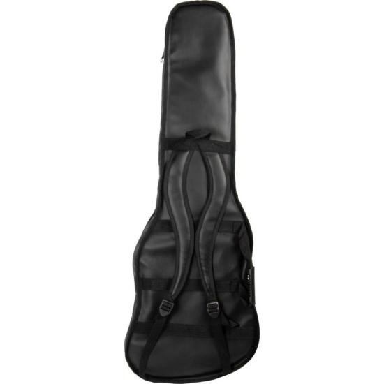 Capa para Contrabaixo Premium Couro Sintético Preta Mundomax por 310,00 à vista no boleto/pix ou parcele em até 10x sem juros. Compre na loja Mundomax!