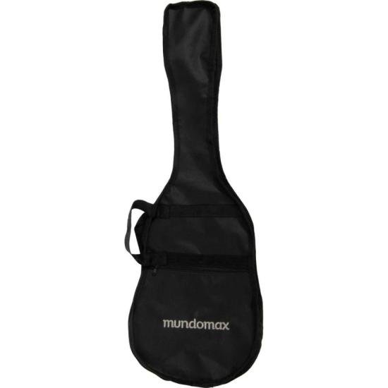 Capa para Guitarra Infantil Simples Nylon 600 Preta Mundomax (81793)