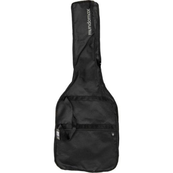 Capa para Guitarra Simples Nylon 600 Preta Mundomax (81794)