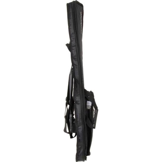 Capa para Guitarra Extra c/ Bolso Cargo Nylon 70 Preta Mundomax por 175,00 à vista no boleto/pix ou parcele em até 7x sem juros. Compre na loja Mundomax!
