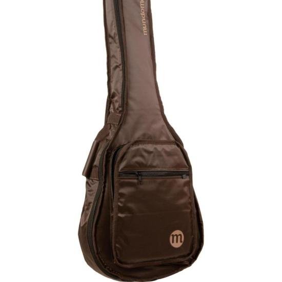 Capa para Violão Clássico Extra c/ Bolso Cargo Nylon 70 Marrom Mundomax por 165,00 à vista no boleto/pix ou parcele em até 6x sem juros. Compre na loja Mundomax!