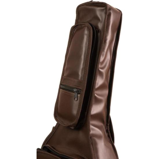 Capa para Violão Clássico Premium Couro Sintético Marrom Mundomax por 301,00 à vista no boleto/pix ou parcele em até 10x sem juros. Compre na loja Mundomax!