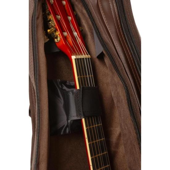 Capa para Violão Clássico Premium Couro Sintético Marrom Mundomax por 301,00 à vista no boleto/pix ou parcele em até 10x sem juros. Compre na loja Mundomax!