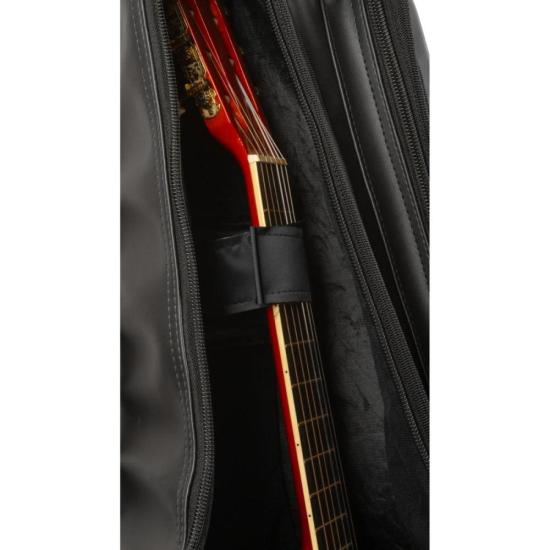 Capa para Violão Folk Premium Couro Sintético Preta Mundomax por 301,00 à vista no boleto/pix ou parcele em até 10x sem juros. Compre na loja Mundomax!