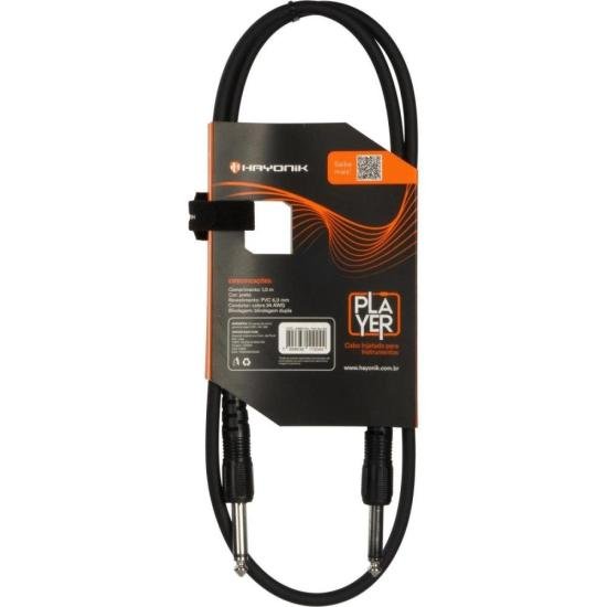 Cabo Para Instrumento Injetado Hayonik Player P10 1m Preto por 20,00 à vista no boleto/pix ou parcele em até 1x sem juros. Compre na loja Mundomax!