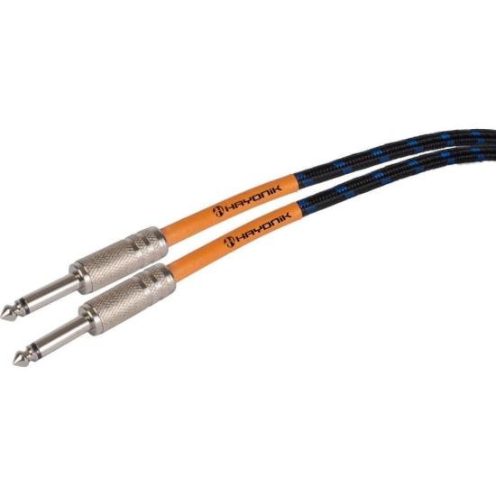 Cabo Para Instrumento Têxtil Hayonik Player P10 5m Preto/Azul por 59,00 à vista no boleto/pix ou parcele em até 2x sem juros. Compre na loja Mundomax!