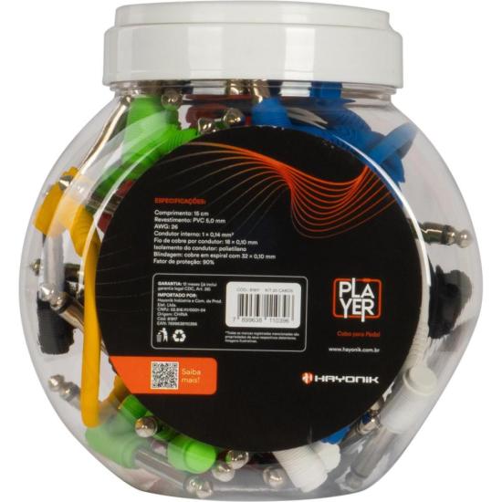 Kit Cabo Para Pedal Hayonik Linha Player 15cm Sortido Com 20 por 229,00 à vista no boleto/pix ou parcele em até 9x sem juros. Compre na loja Mundomax!
