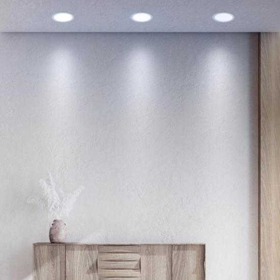 Painel Plafon Led Embutir Redonda 18w 6500k Elgin por 127,99 à vista no boleto/pix ou parcele em até 5x sem juros. Compre na loja Mundomax!