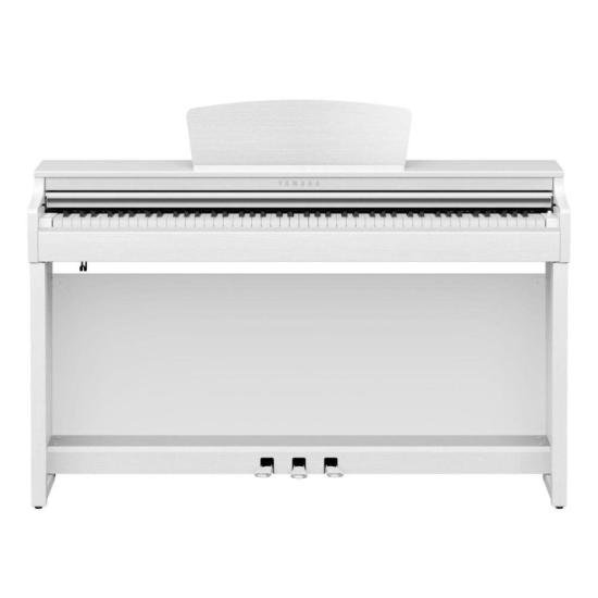 Piano Yamaha Clavinova CLP-725 Digital Branco por 0,00 à vista no boleto/pix ou parcele em até 1x sem juros. Compre na loja Mundomax!
