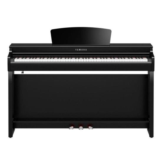 Piano Yamaha Clavinova CLP725 Digital Preto Polido por 0,00 à vista no boleto/pix ou parcele em até 1x sem juros. Compre na loja Mundomax!